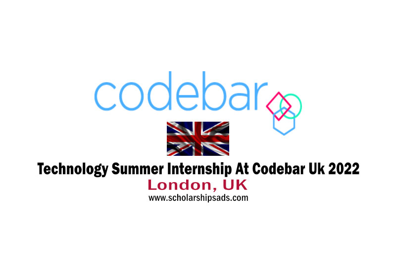 Technology Summer Internship At Codebar Uk 2022