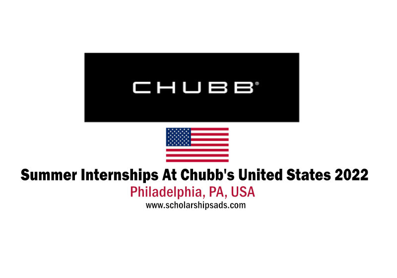Summer Internships At Chubb's United States 2022