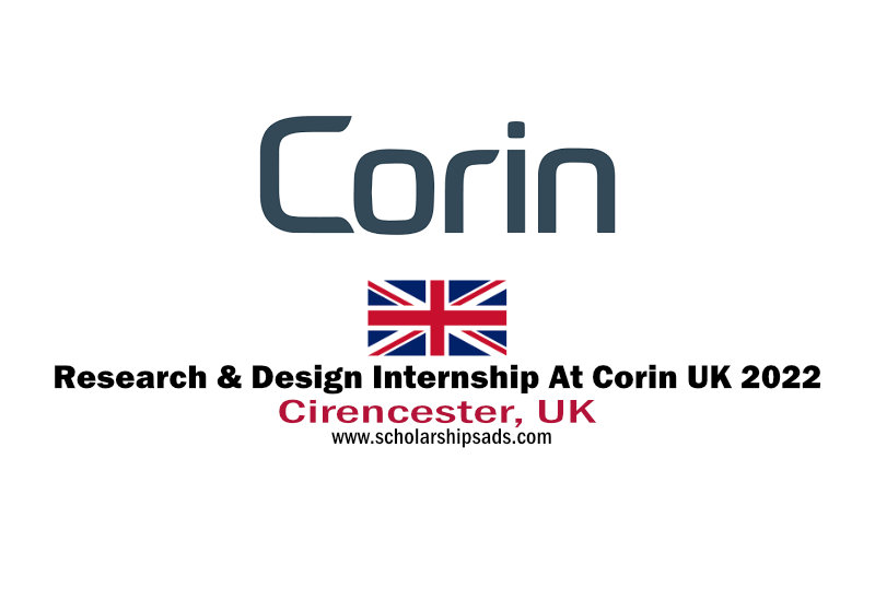 Research & Design Internship At Corin UK 2022