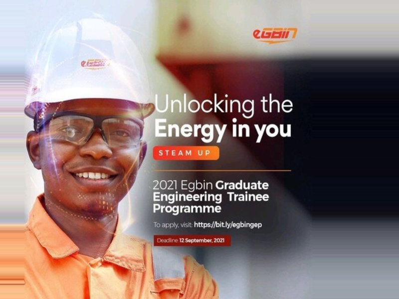 2021 Egbin Power Plc Graduate Engineering Trainee Programme