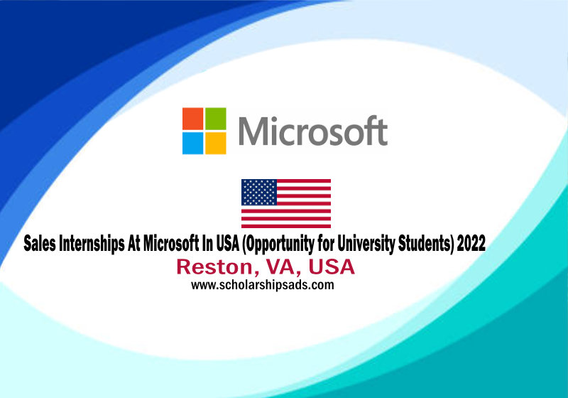 Microsoft Internships in USA 2023 Paid Internships Sales Internships