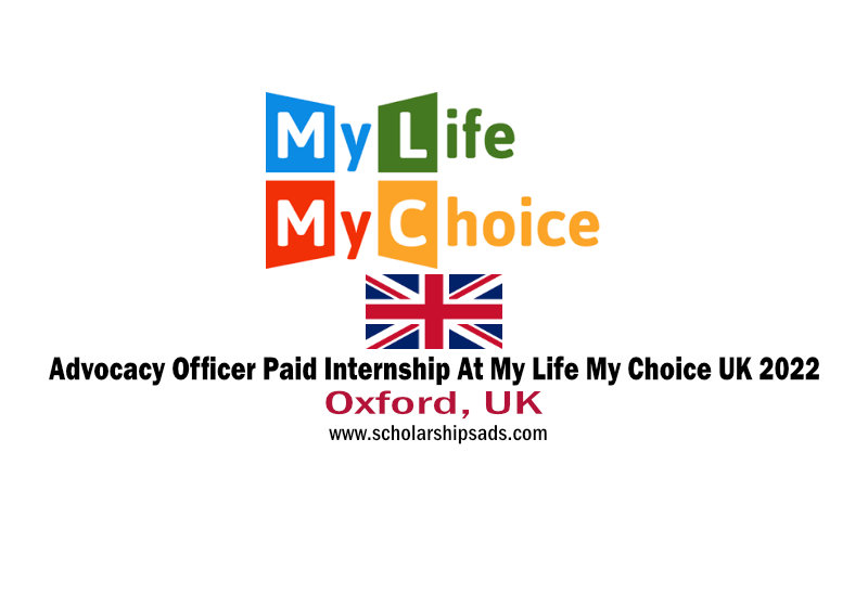 Advocacy Officer Paid Internship At My Life My Choice UK 2022