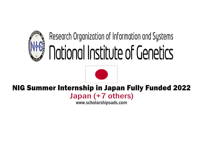 NIG Summer Internship in Japan Fully Funded 2022
