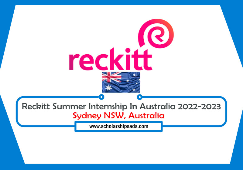 Reckitt Summer Australia Internships 2023
