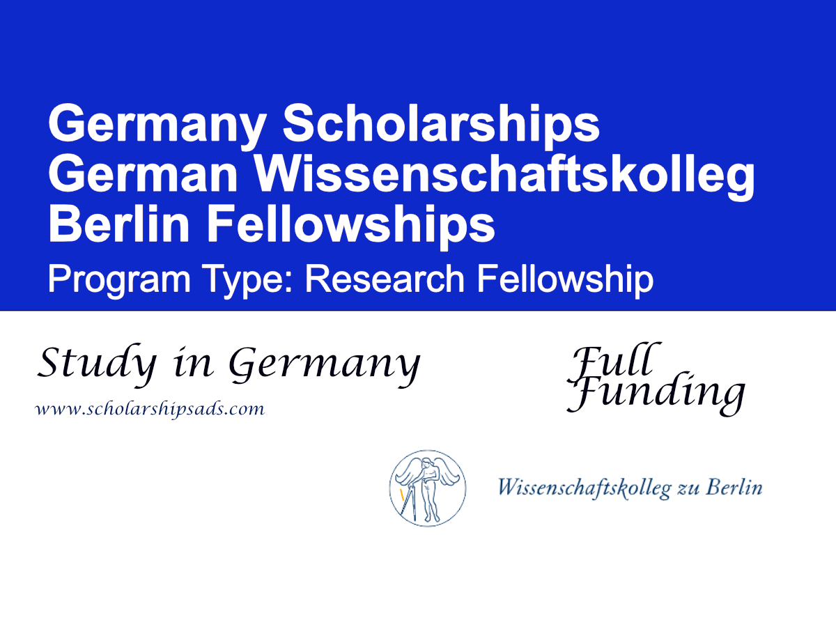 German Wissenschaftskolleg Berlin Fellowships 2027–28 in Germany
