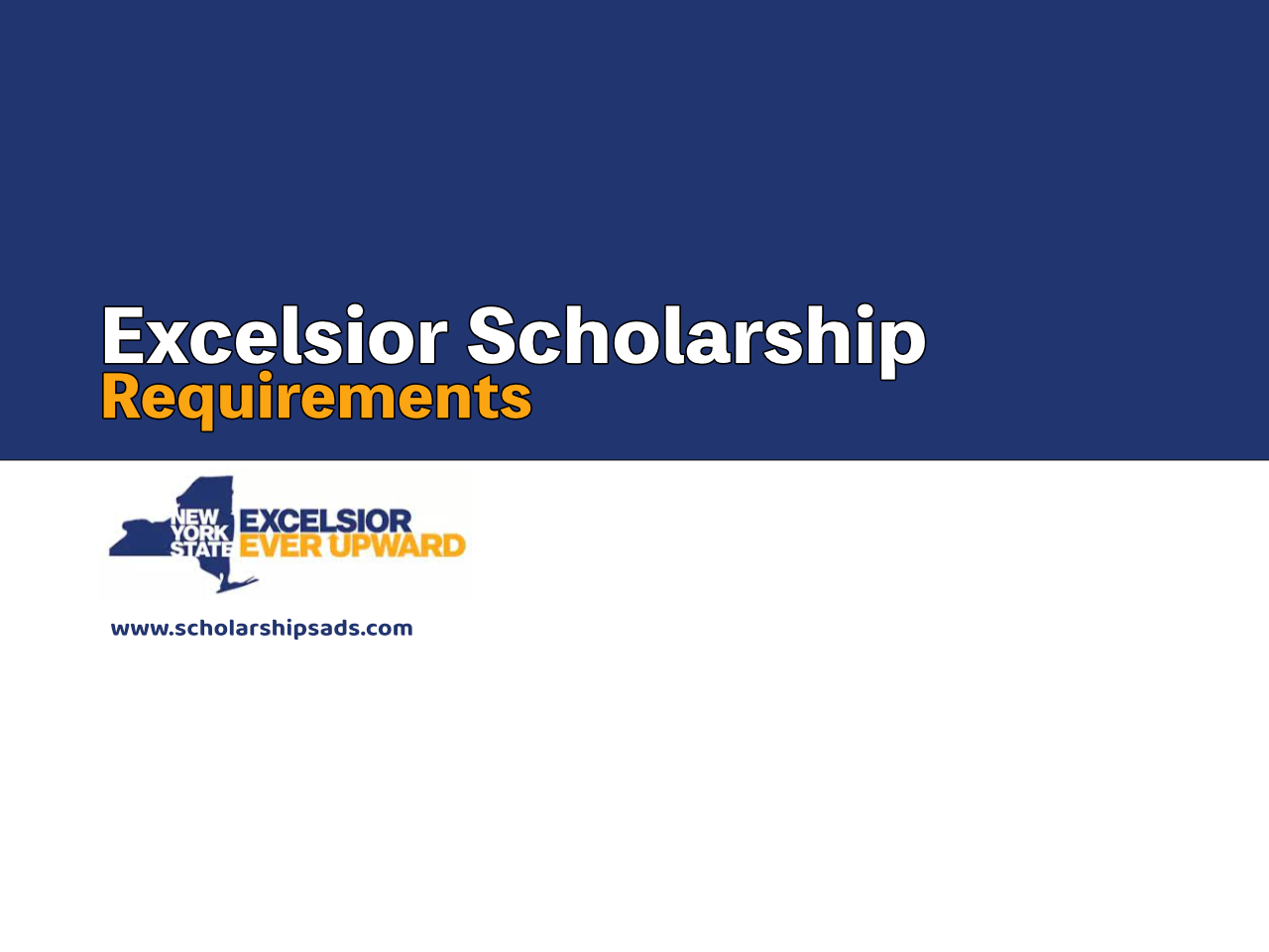 Excelsior Scholarship Requirements