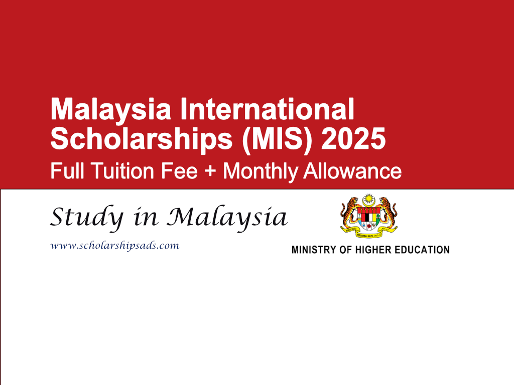 Malaysian Government Scholarships (MIS) 2024/2025 for International Students