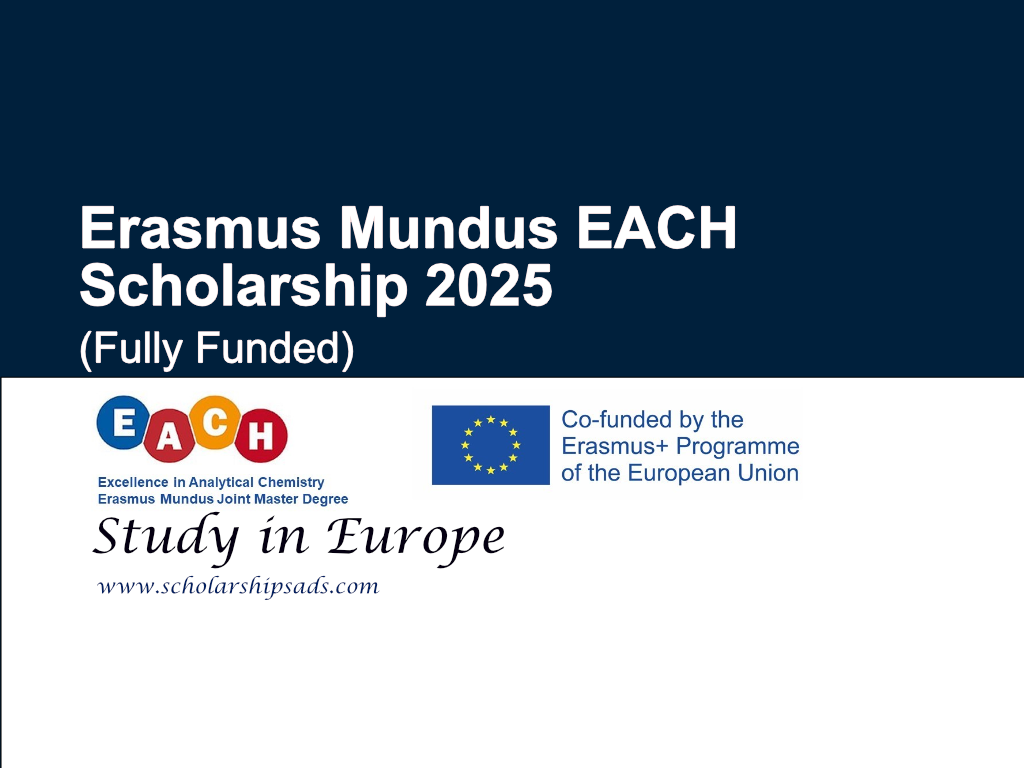 Erasmus Mundus Europe EACH Scholarship 2025 (Fully Funded)