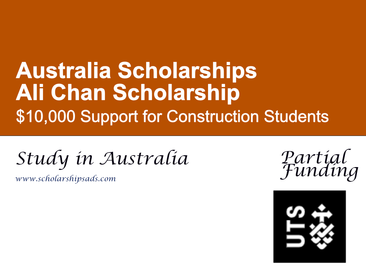 Ali Chan Scholarship 2026, Australia