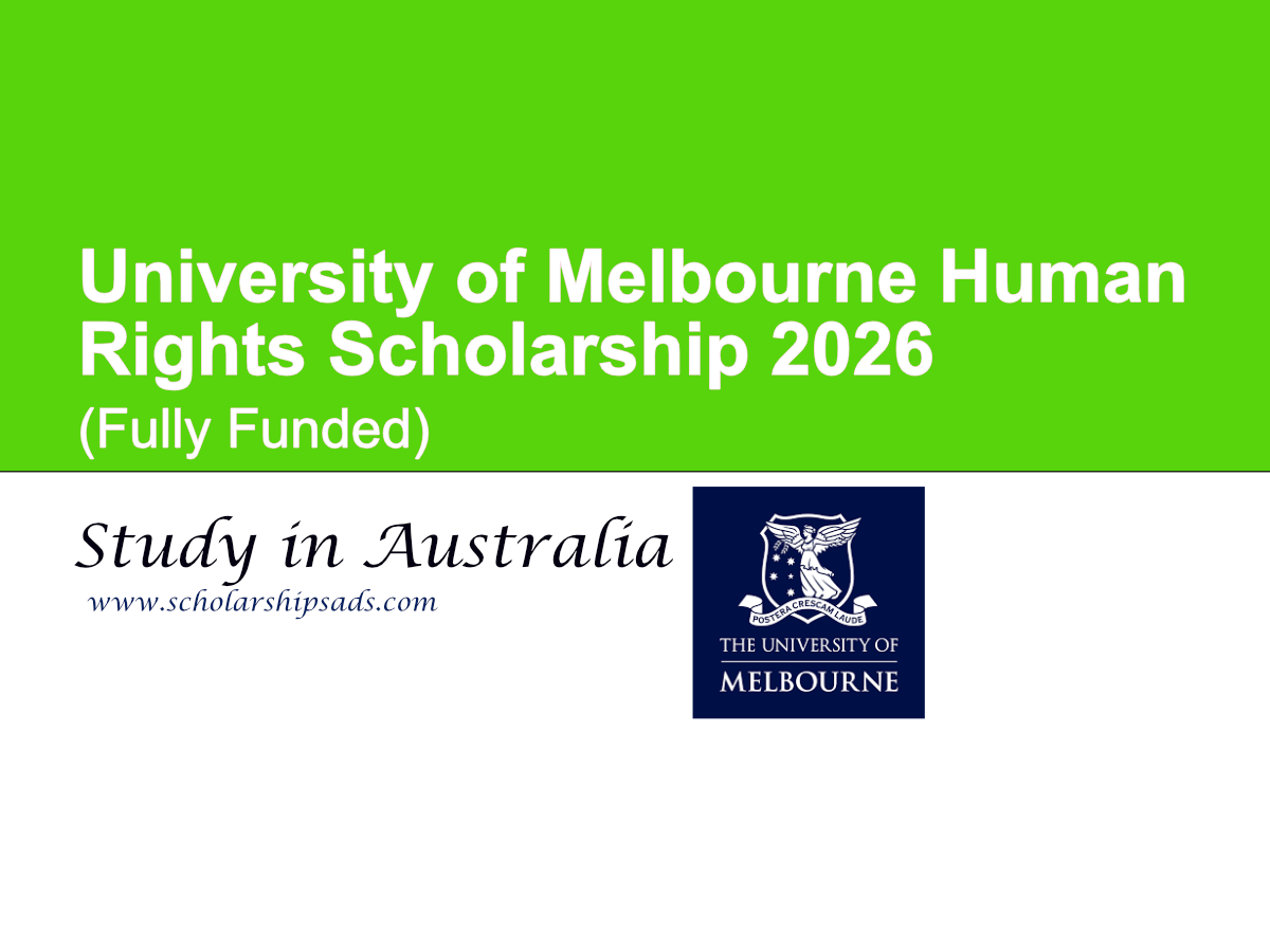 University of Melbourne Australia Human Rights Scholarship 2026 (Fully Funded)