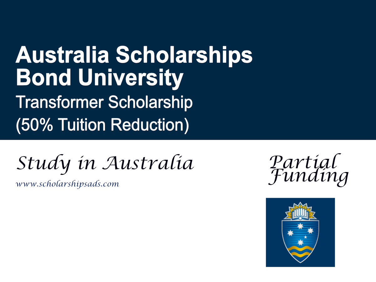 Bond University Transformer Scholarship 2026, Australia (50% Tuition Reduction)