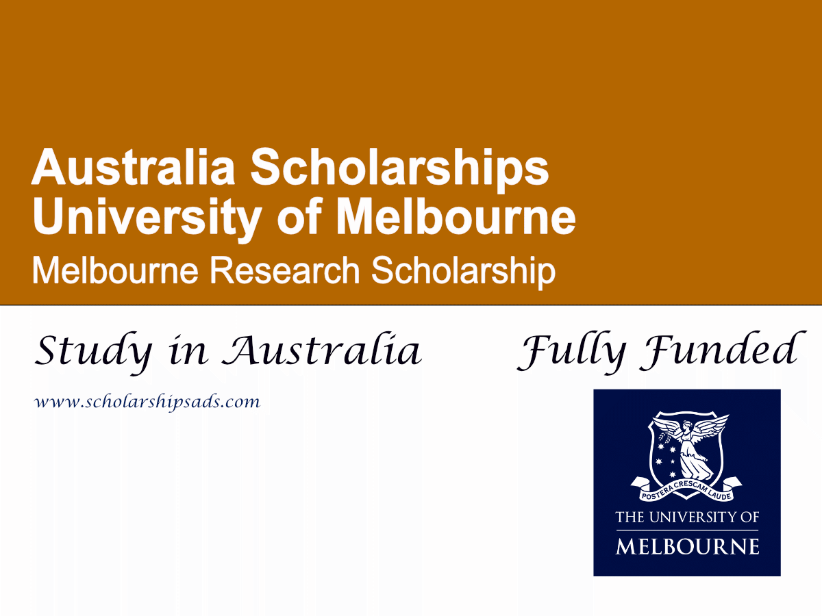 University of Melbourne Australia Graduate Research Scholarship 2026 , Australia (Fully Funded)