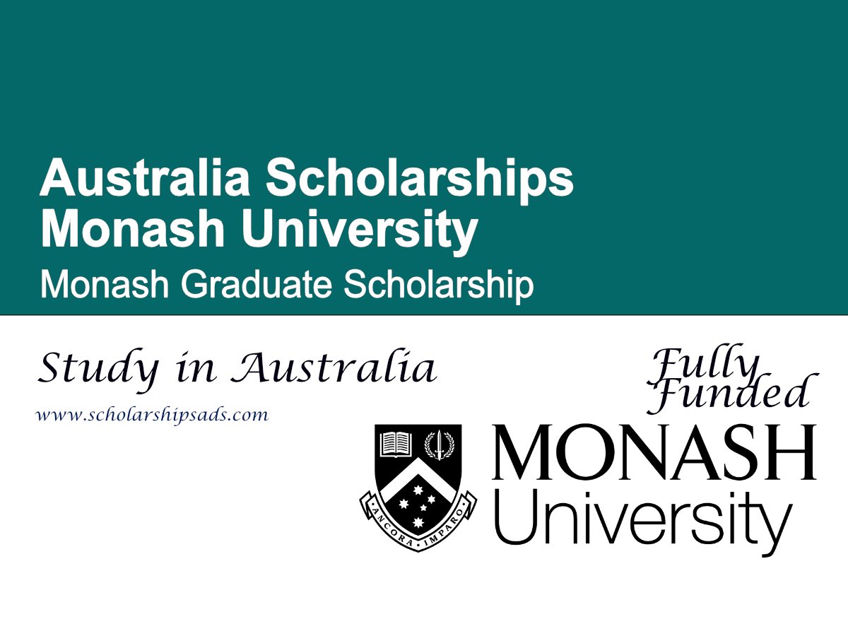Monash University Monash Graduate Scholarship 2026 , Australia (Fully Funded)