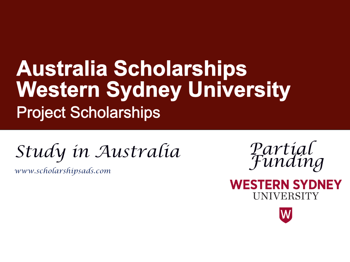Western Sydney University Project Scholarships 2026, Australia