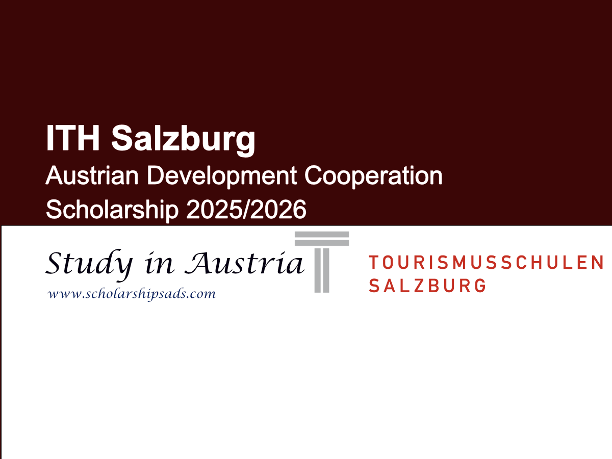 ITH Austrian Development Cooperation Scholarship 2025/2026