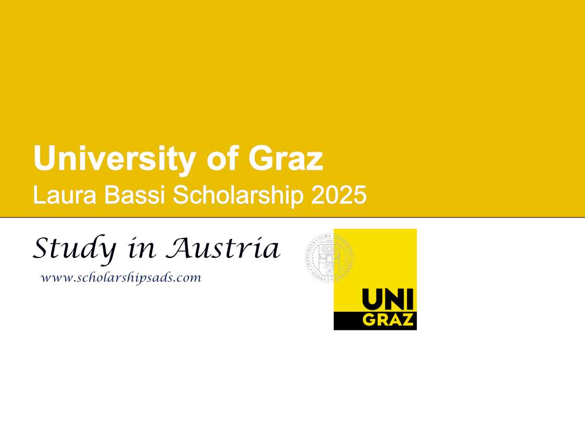 Austria University of Graz Laura Bassi Scholarship 2025 for International Students