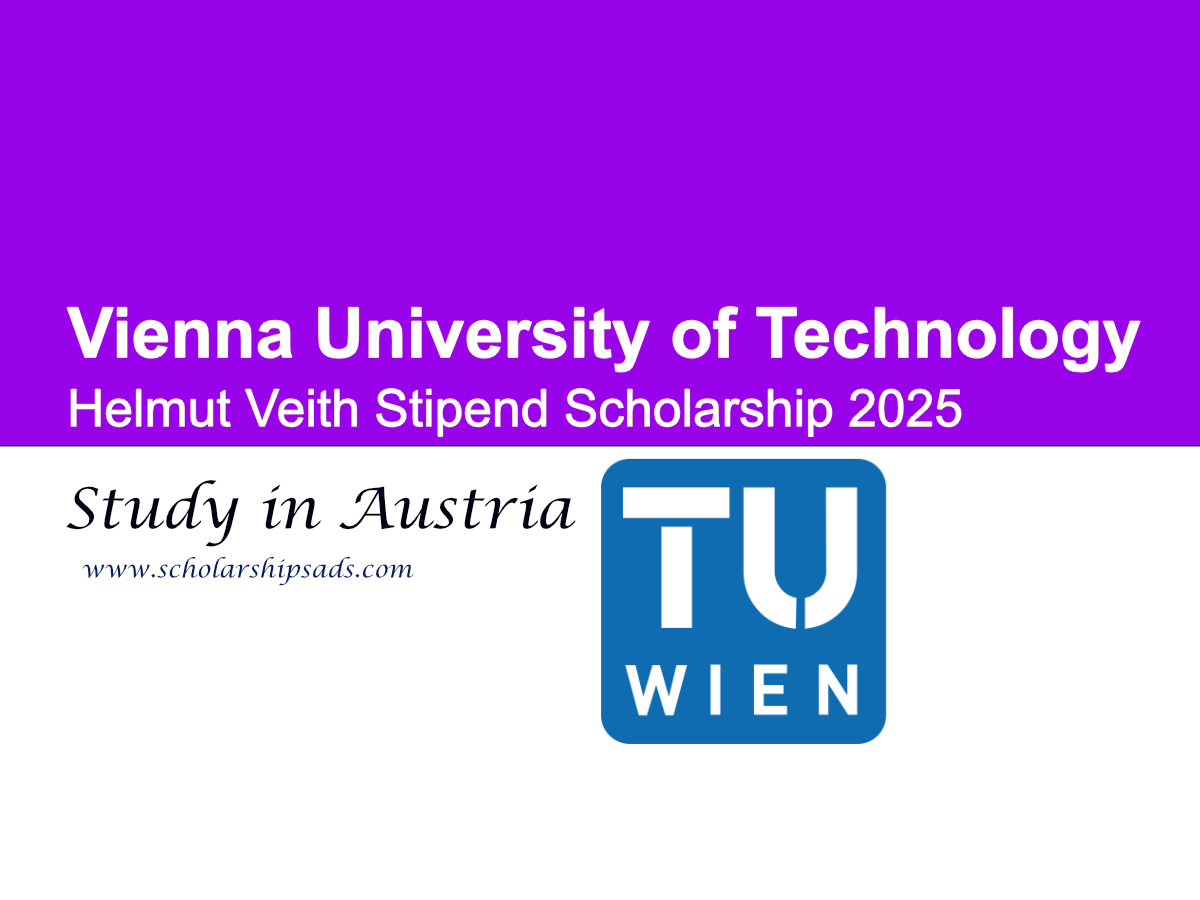 Vienna University of Technology Austria Helmut Veith Stipend Scholarship 2025