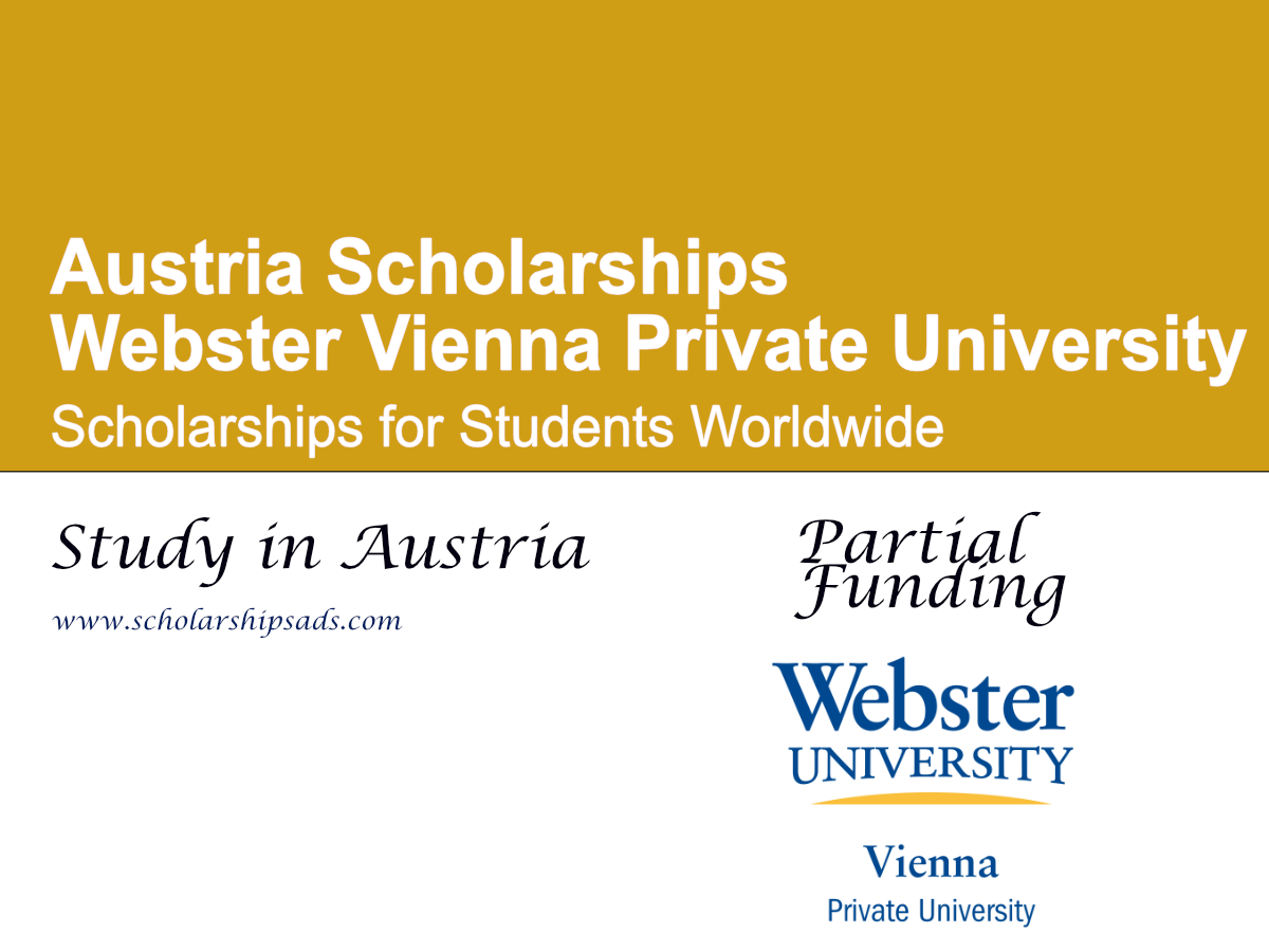 Webster Vienna Private University Scholarships 2026 , Austria