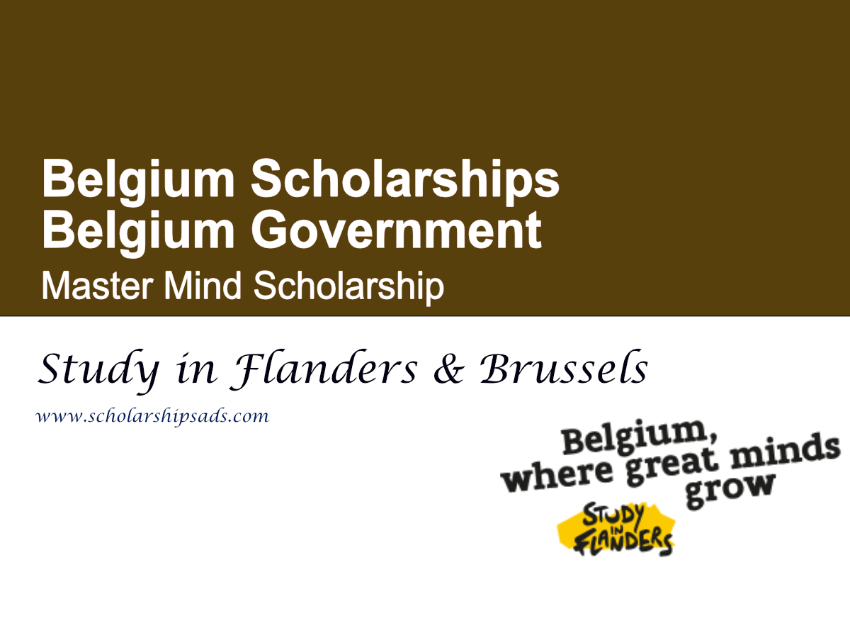 Belgium Government Master Mind Scholarship 2026 , Belgium | Study in Flanders & Brussels