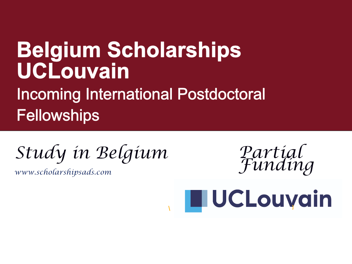 UCLouvain Belgium Incoming International Postdoctoral Fellowships 2027