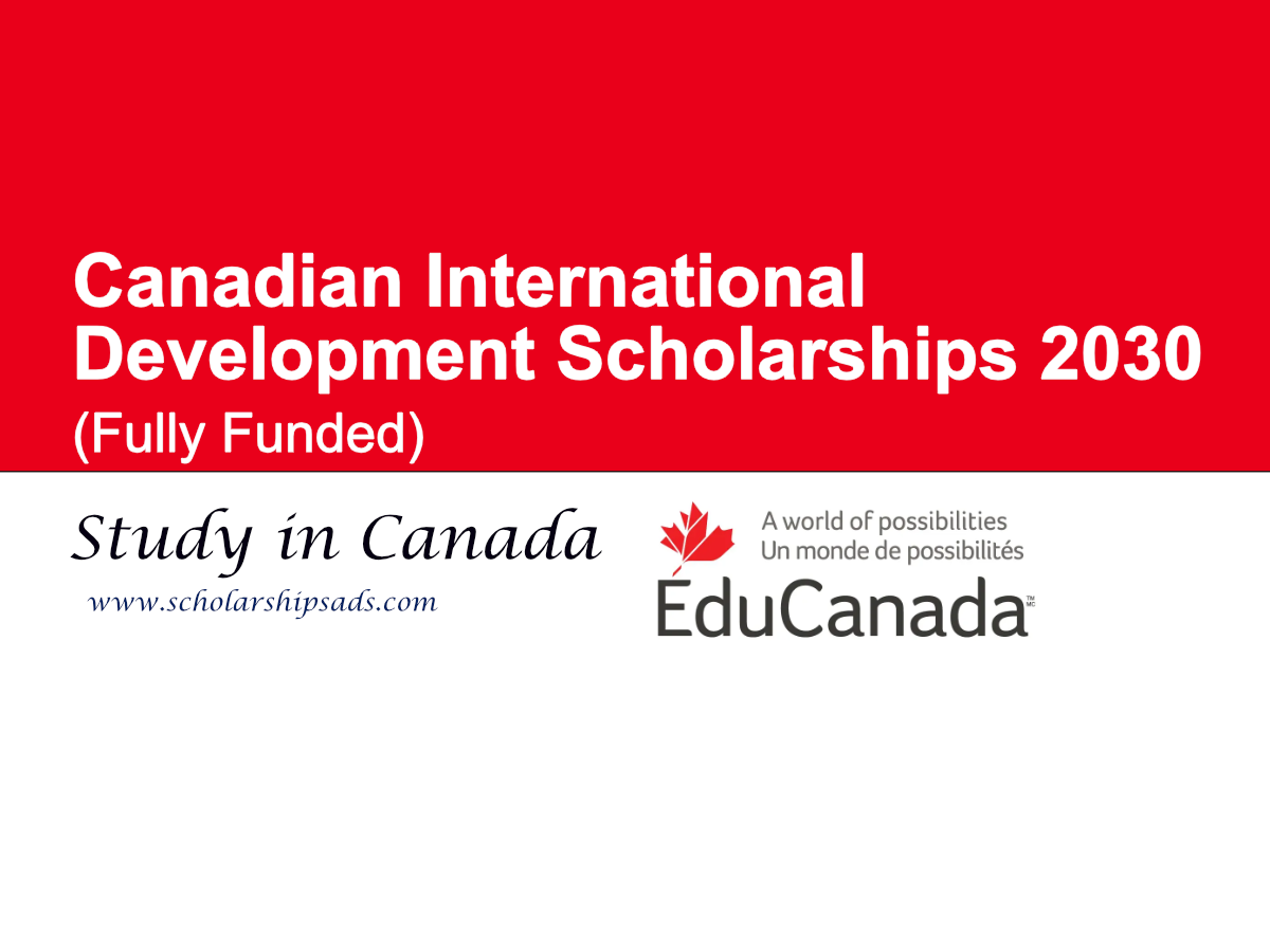 Canadian International Development Scholarships 2030, Canada (Fully Funded)
