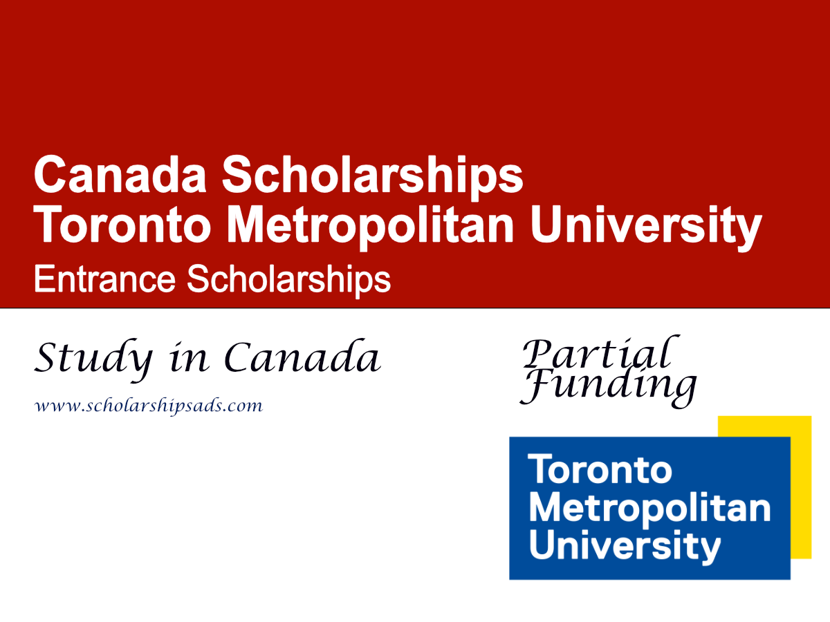 Toronto Metropolitan University Entrance Scholarships 2026 , Canada