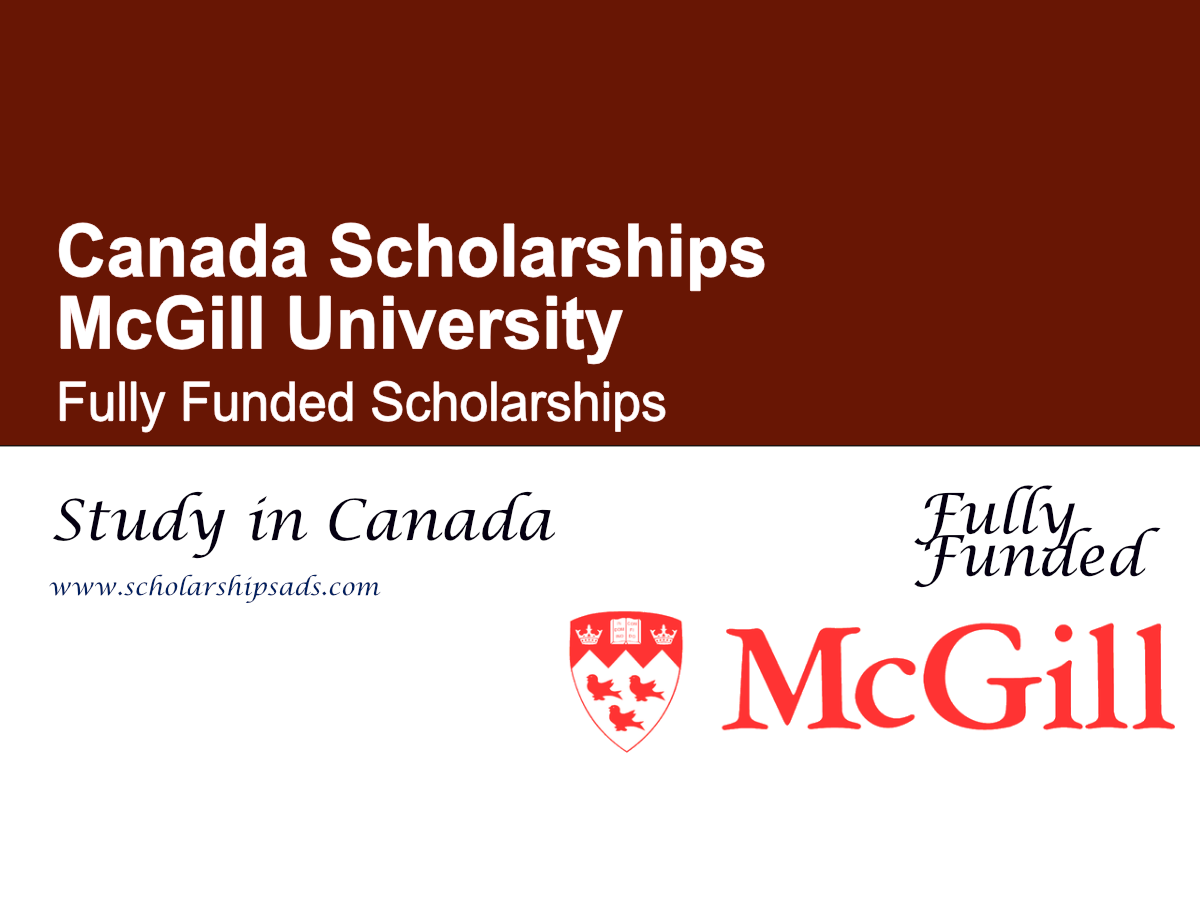 McGill University Scholarships 2026 , Canada (Fully Funded)