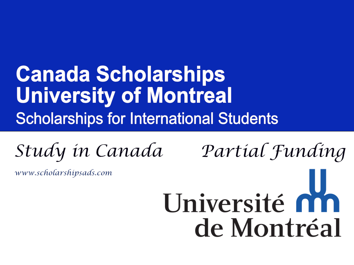 University of Montreal Scholarships 2026 , Canada