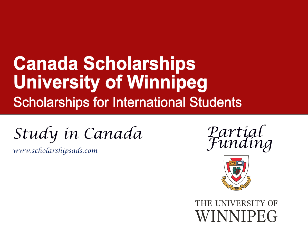 University of Winnipeg Scholarships for International Students 2026 , Canada