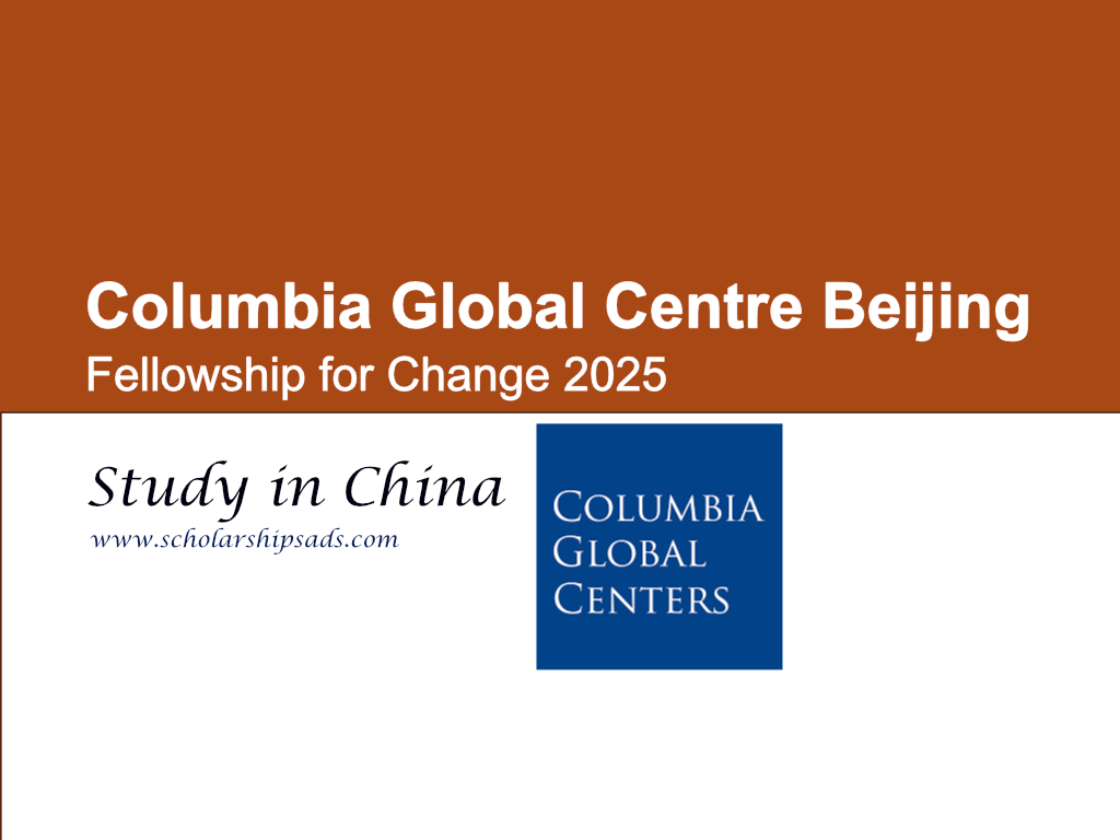 Columbia Global Centre China Fellowship for Change 2025