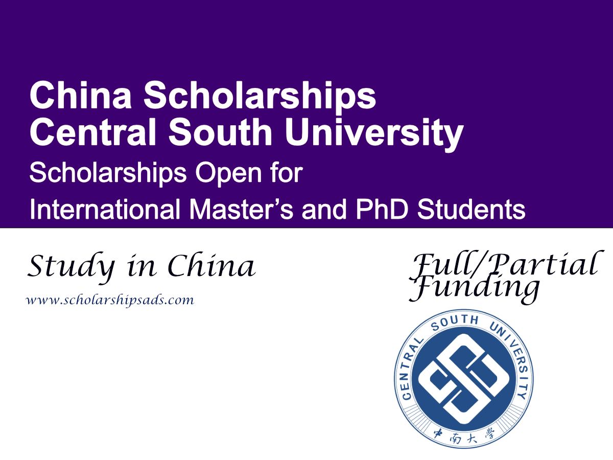 Central South University China Scholarships 2026