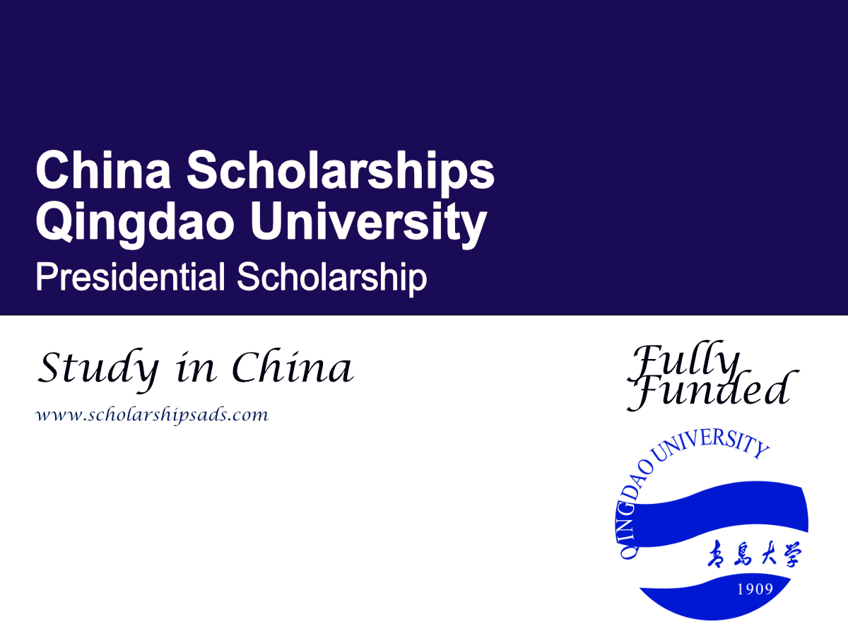 Qingdao University Presidential Scholarship 2026 , China (Fully Funded)