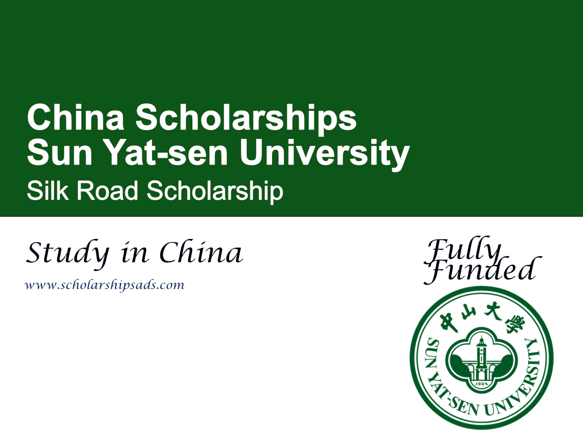 Sun Yat-sen University Silk Road Scholarship 2027, China (Fully Funded)