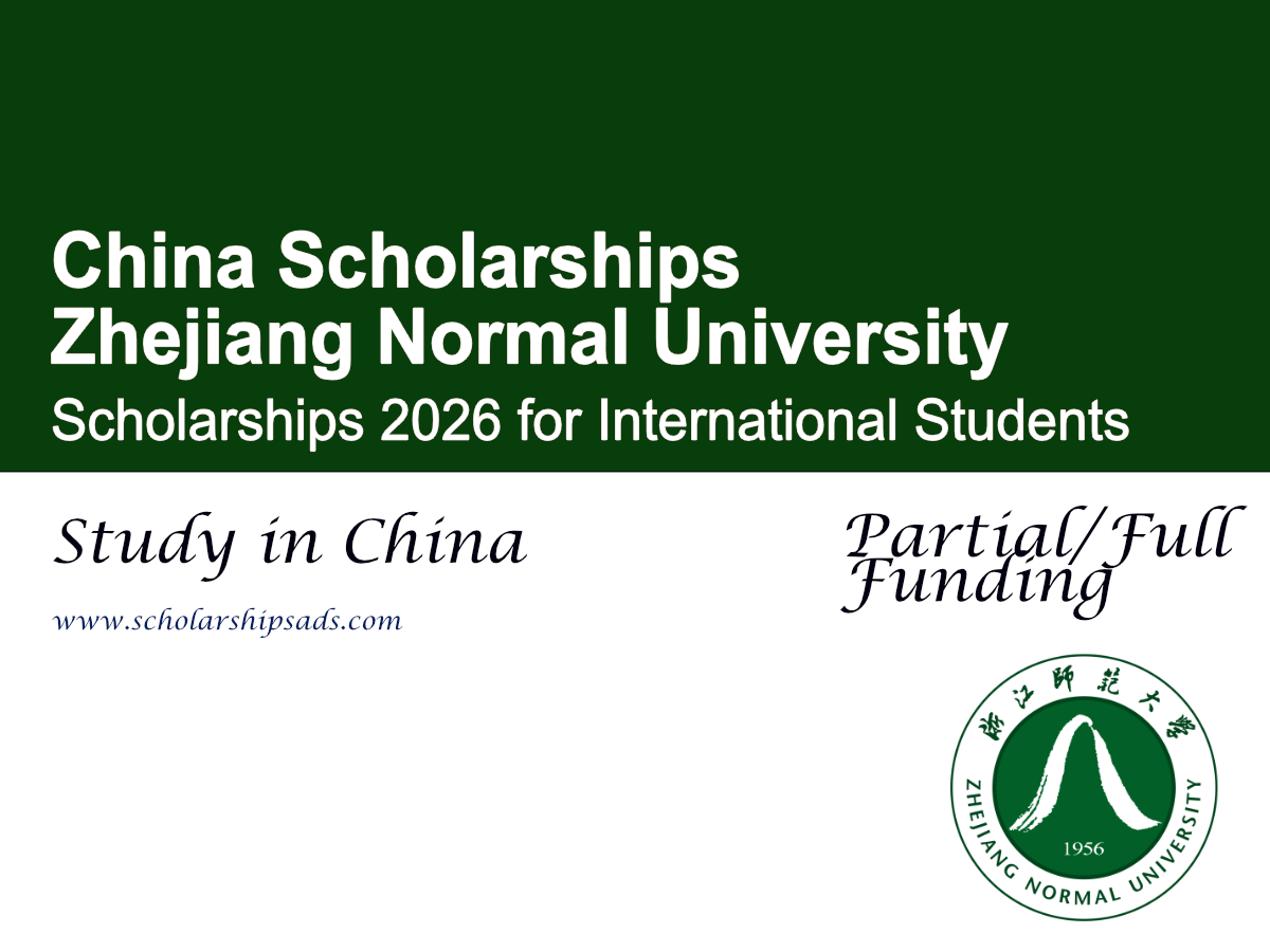 Zhejiang Normal University Scholarships 2026, China