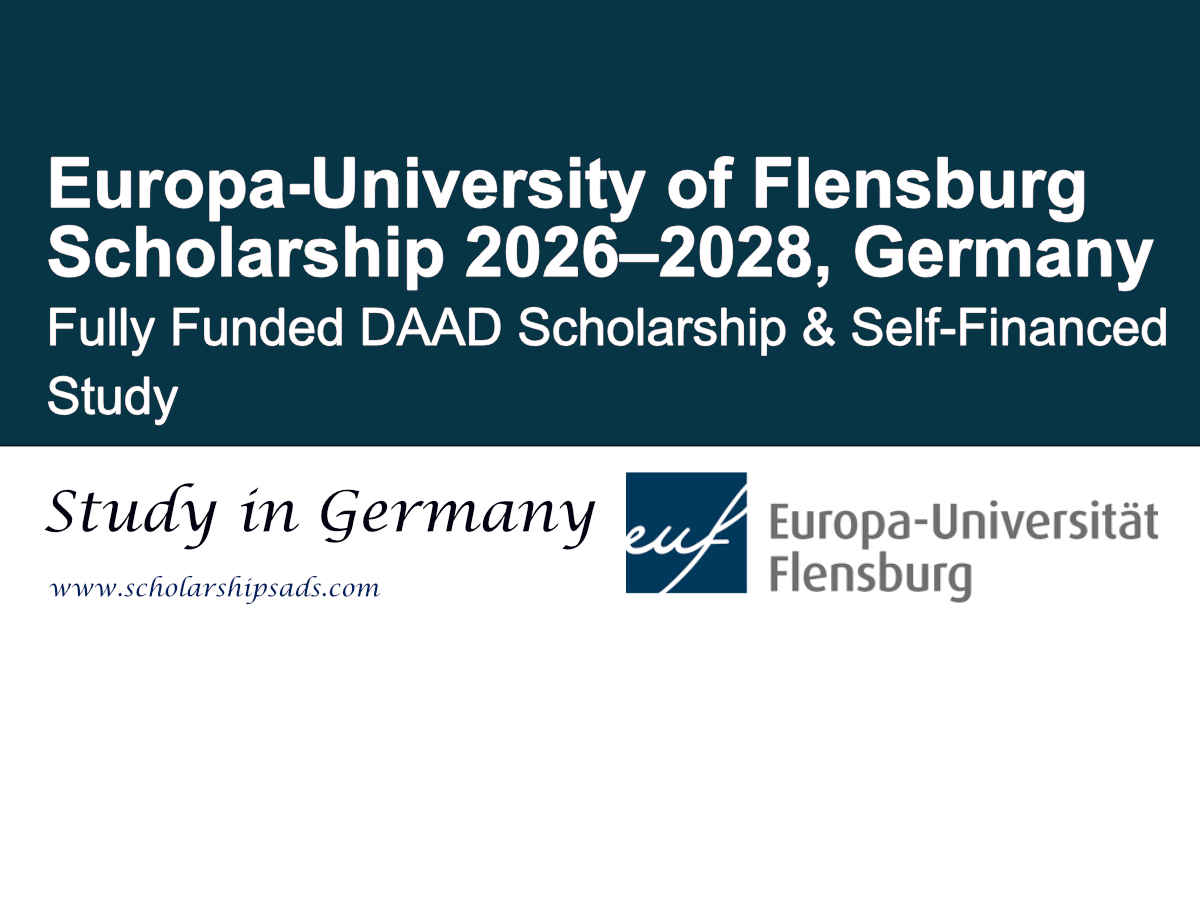 Germany Europa-University of Flensburg Scholarship 2026–2028 (Fully Funded DAAD Scholarship & Self-Financed Study)