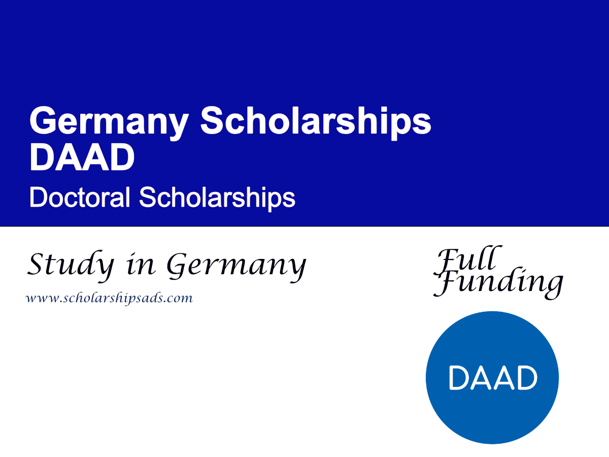 Germany DAAD Doctoral Scholarships 2026 (PhD Funding for Global Researchers)