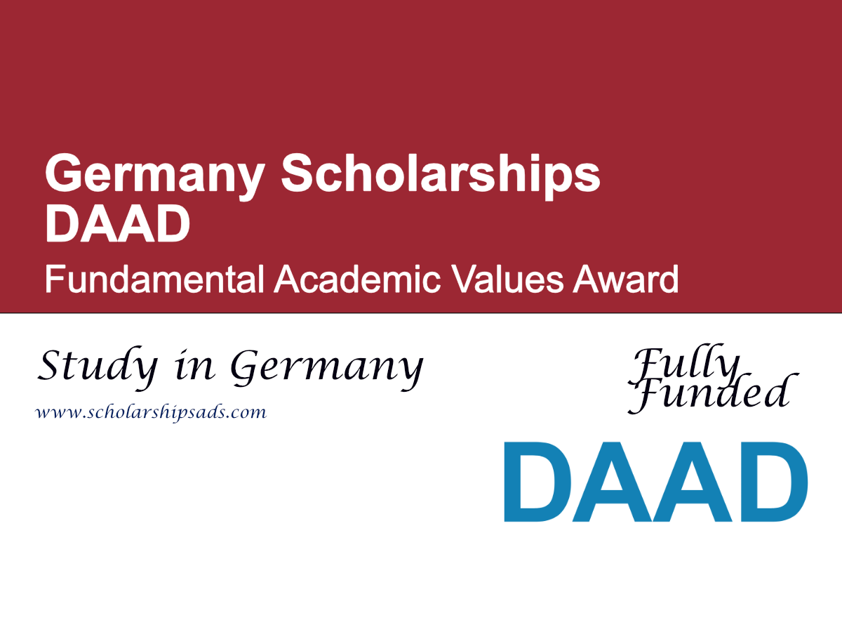 DAAD Fundamental Academic Values Award 2026 in Germany