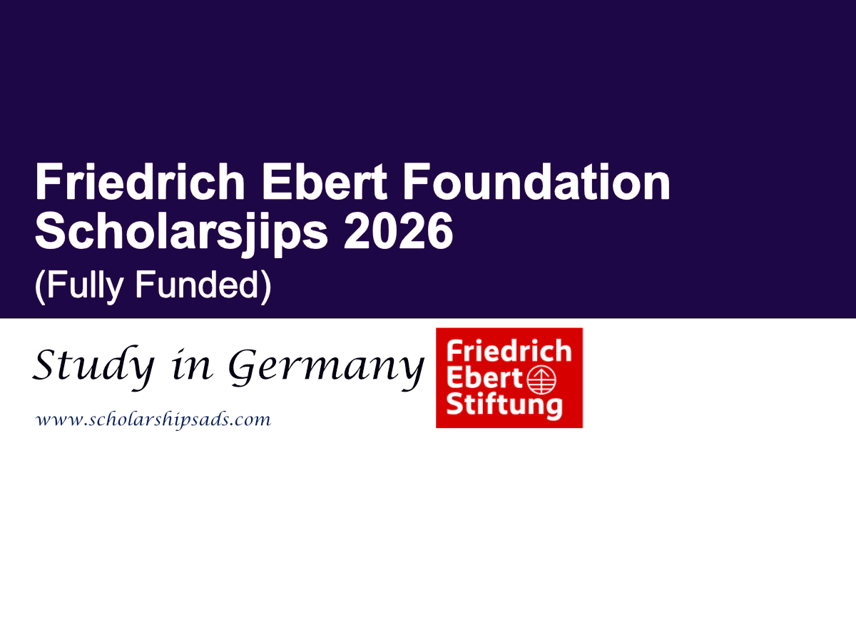 Germany Friedrich Ebert Foundation Scholarships 2026 (Fully Funded)
