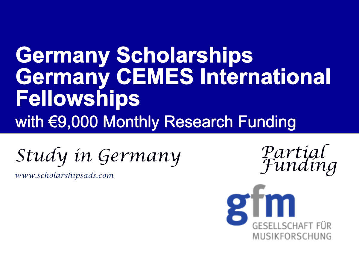 Germany CEMES International Fellowships for researchers 2026–2027