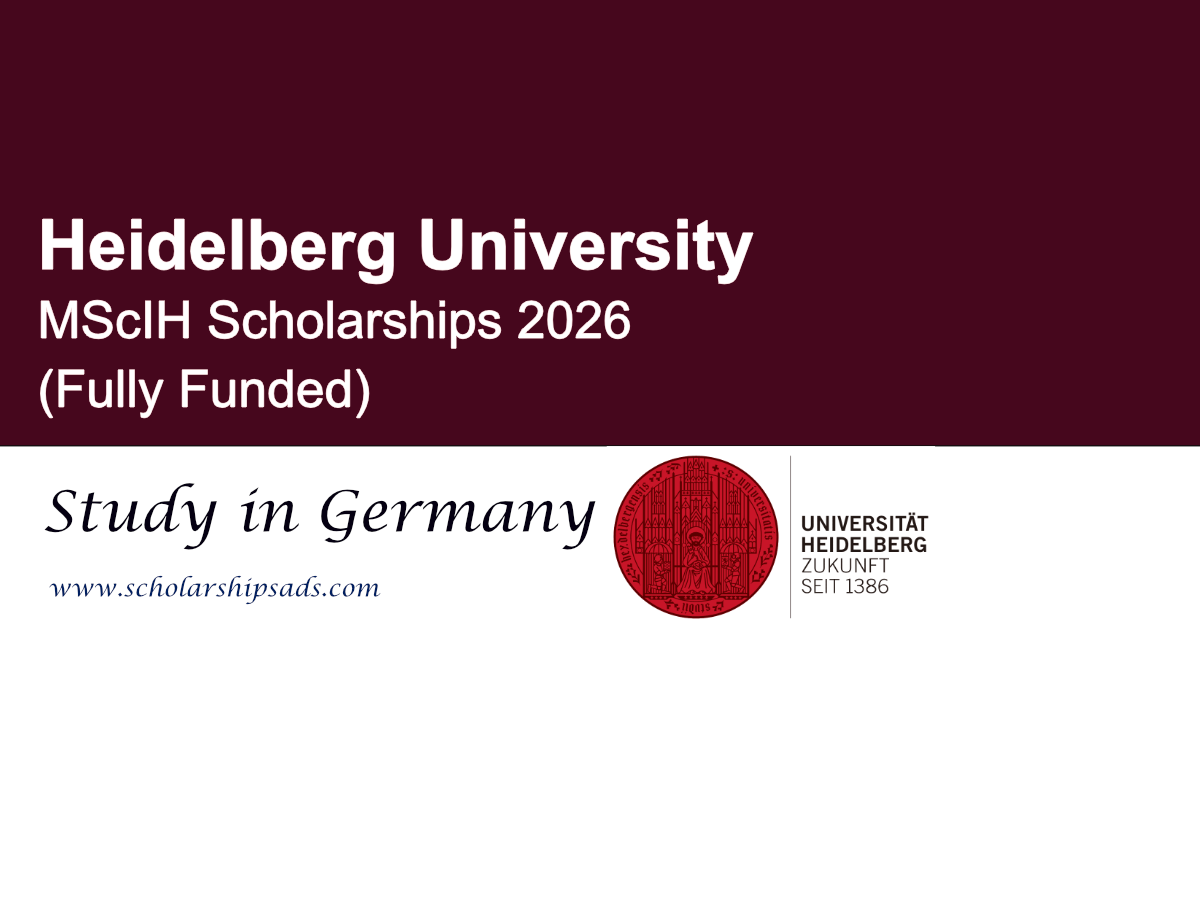 Germany Heidelberg University MScIH Scholarships 2026 (Fully Funded)