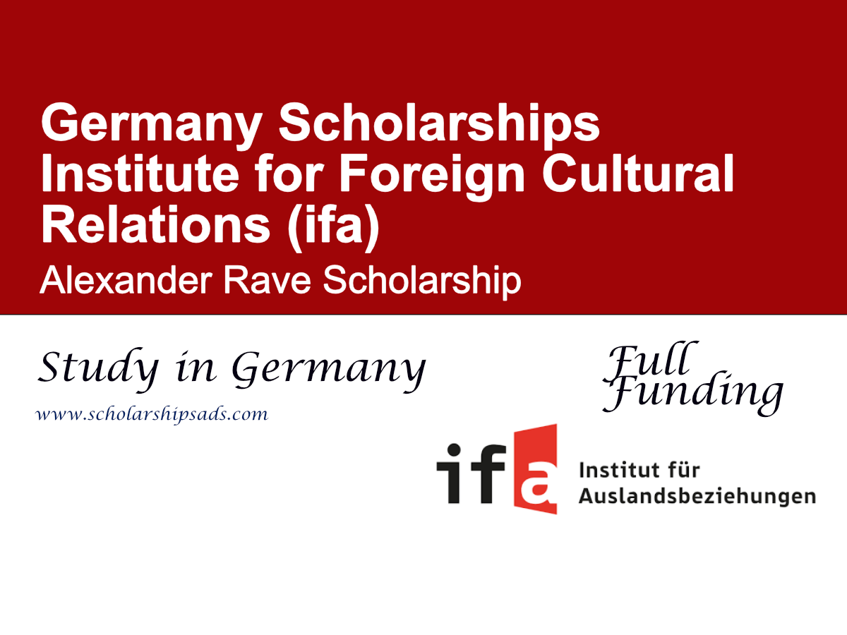 Alexander Rave Scholarship 2027 in Germany