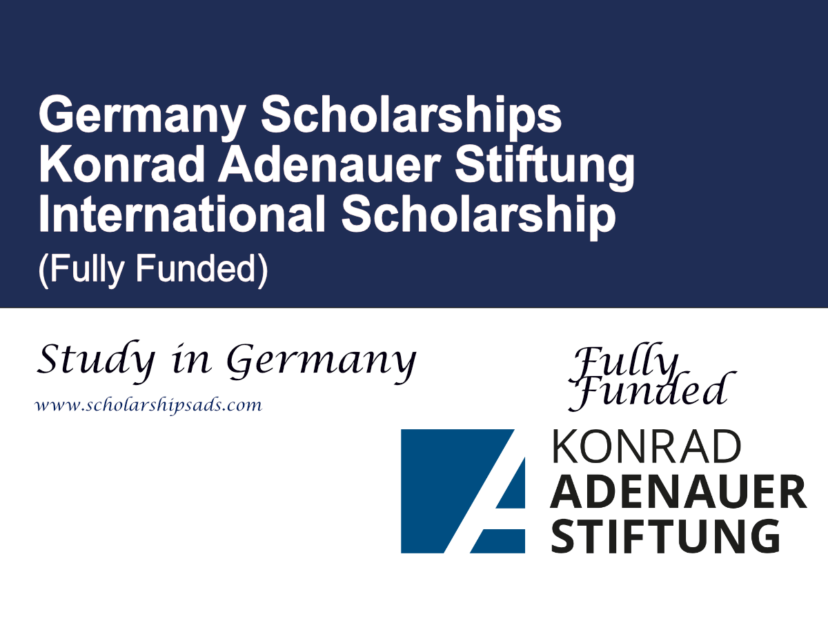 Konrad Adenauer Stiftung International Scholarship 2026, Germany (Fully Funded)