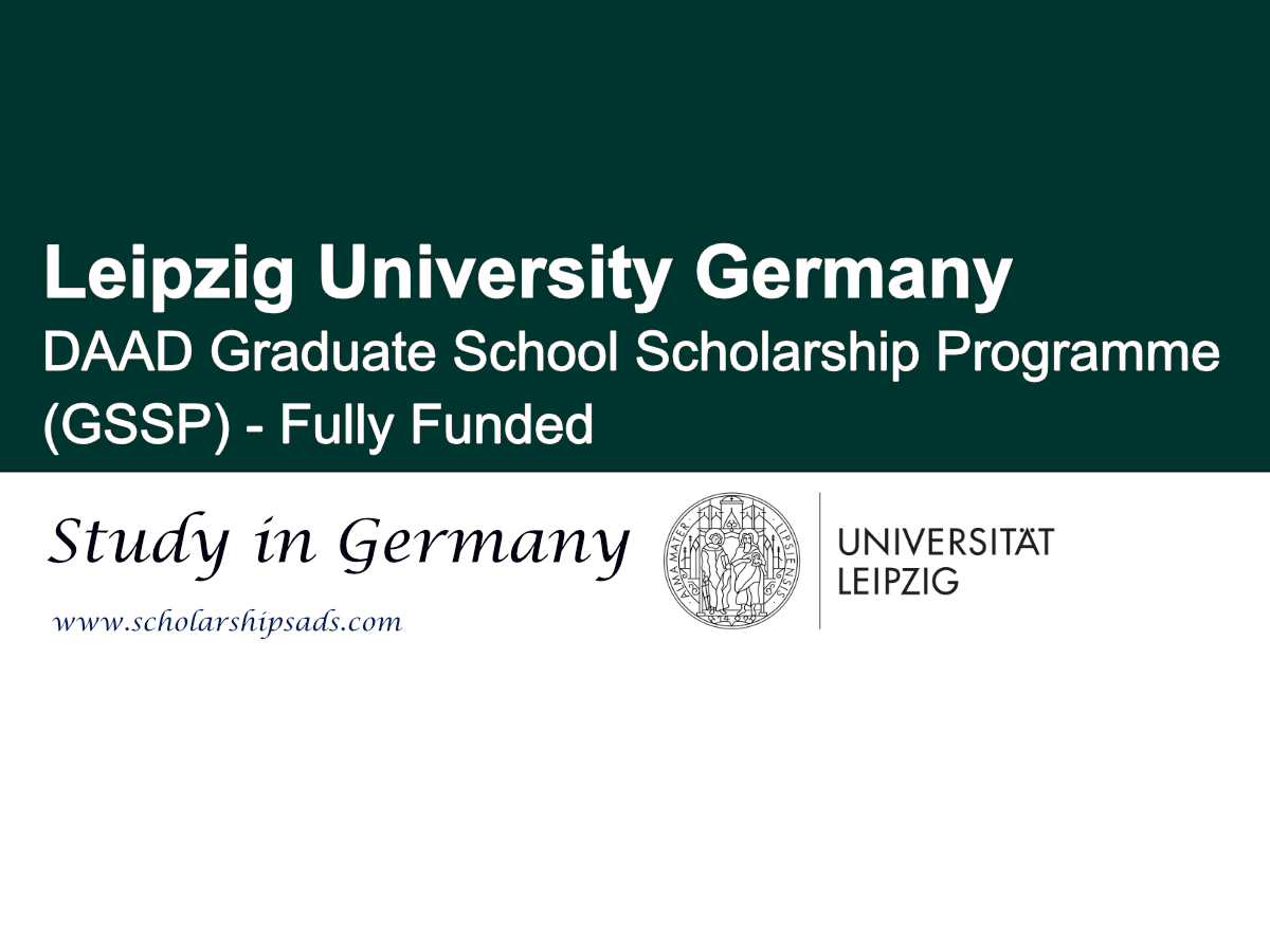Germany Leipzig University DAAD Graduate School Scholarship Programme (GSSP) 2026 (Fully Funded)