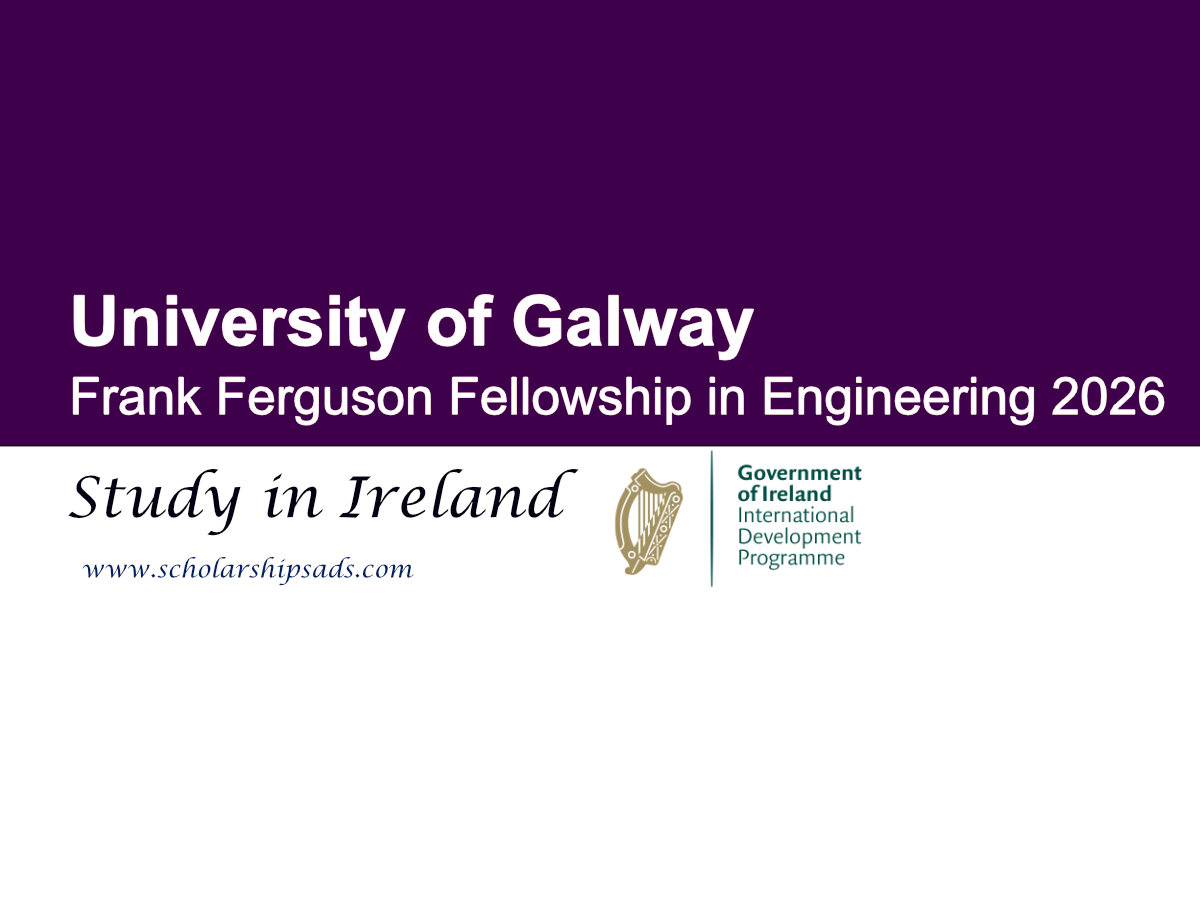University of Galway Ireland Frank Ferguson Fellowship in Engineering 2026