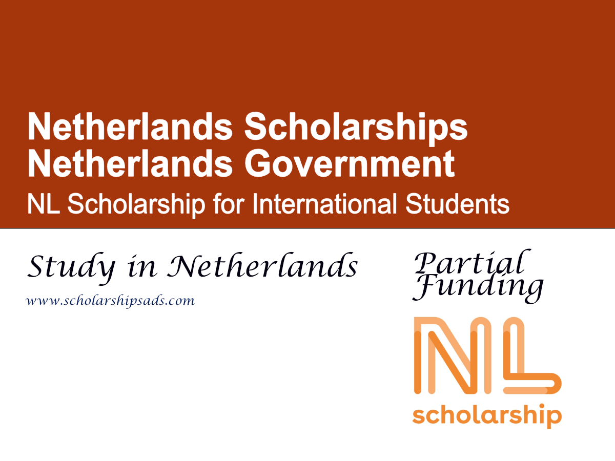 NL Scholarship for International Students 2026 , Netherlands