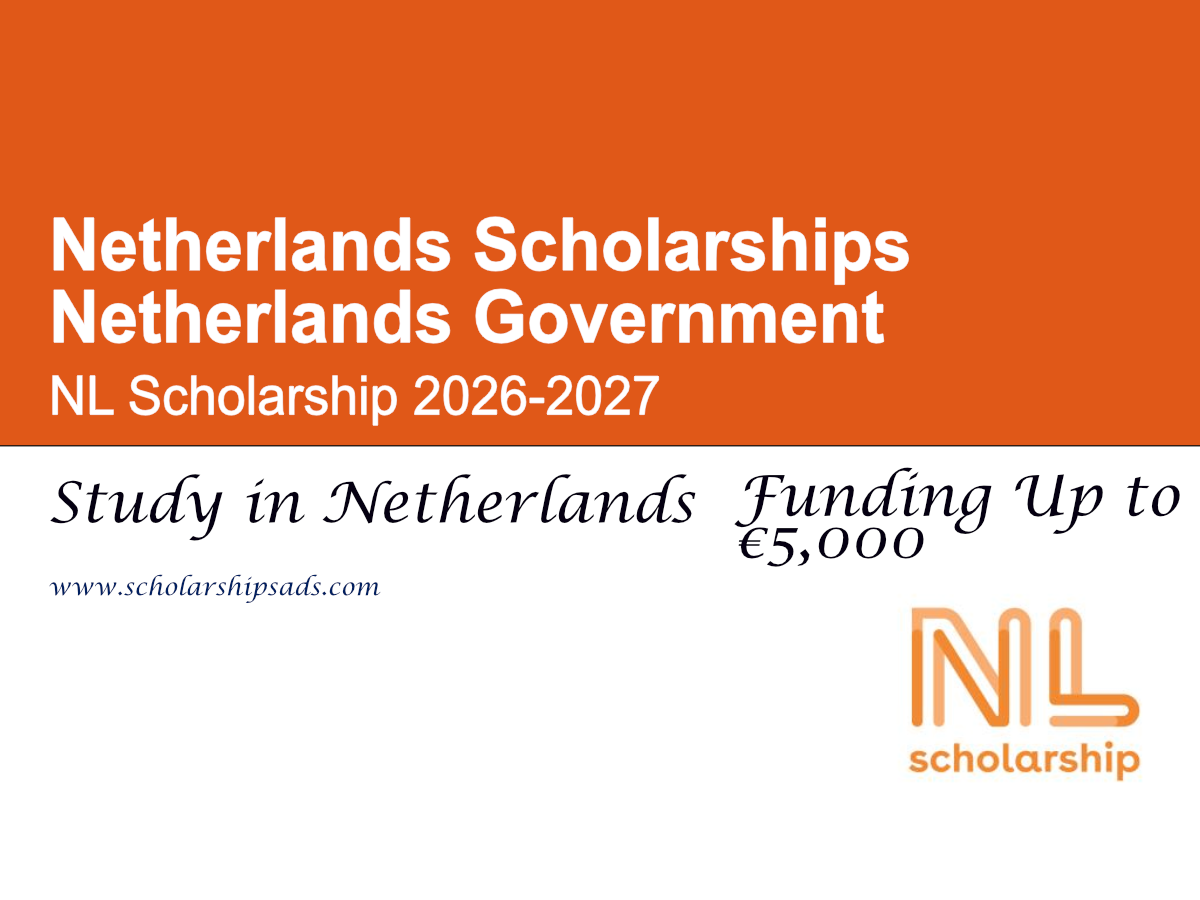 Netherlands Government NL Scholarship 2026-2027