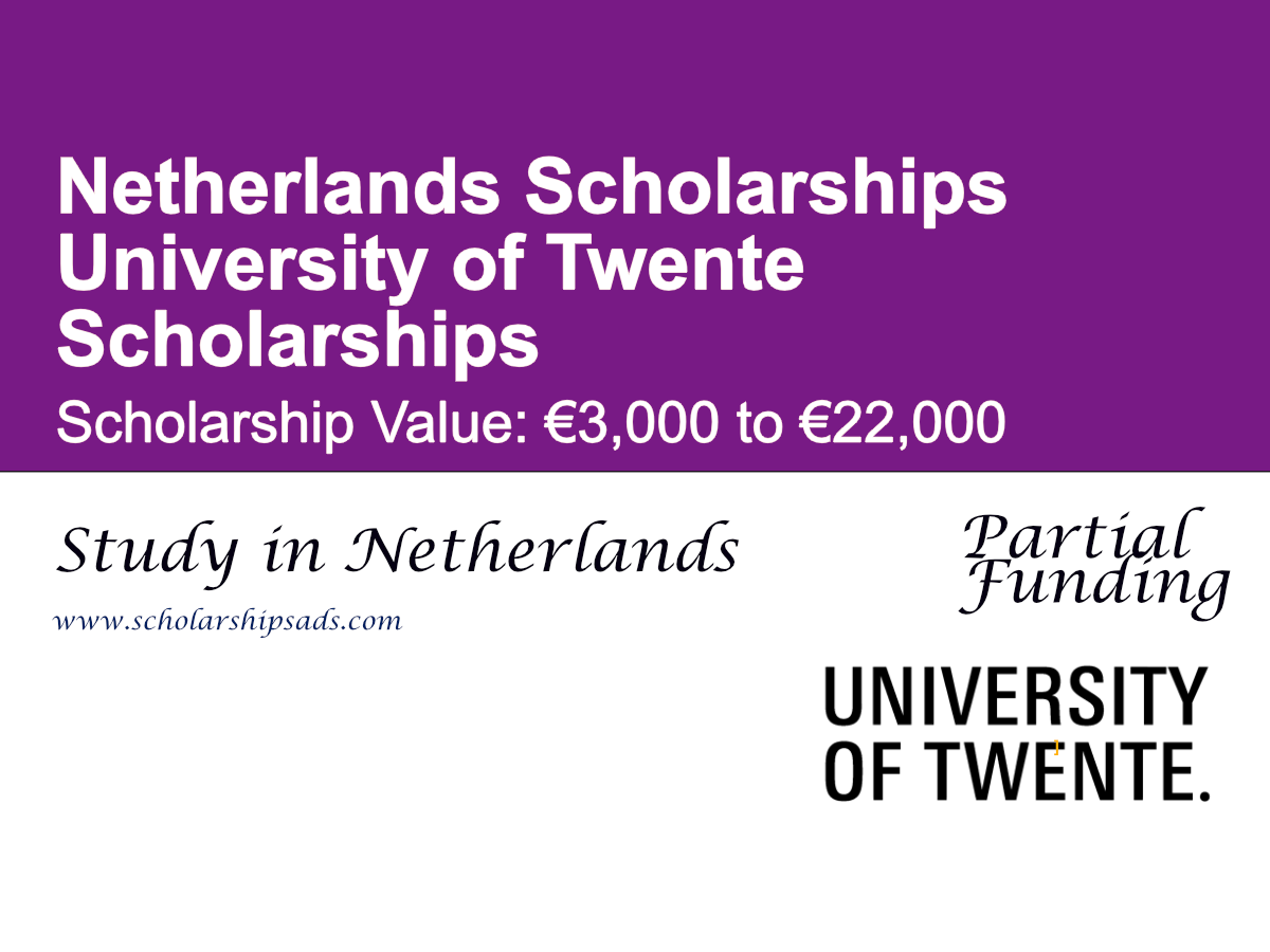 University of Twente Scholarships 2027 in the Netherlands