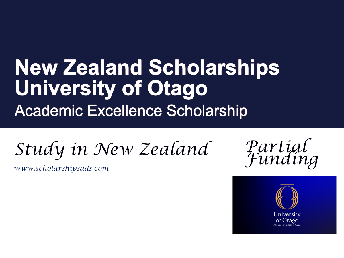 University of Otago Academic Excellence Scholarship 2027, New Zealand