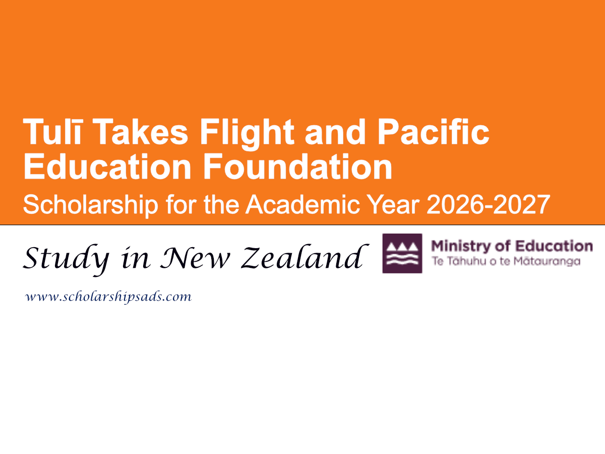 New Zealand Tulī Takes Flight and Pacific Education Foundation Scholarships 2026