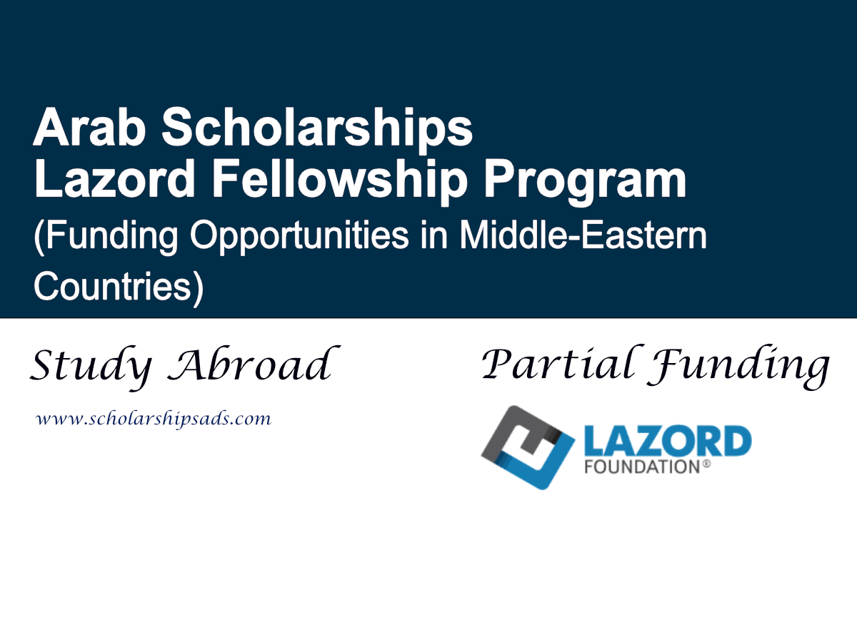 Lazord Fellowship Program 2026 (Funding Opportunities in Middle-Eastern Countries)